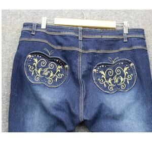 VTG Apple Bottom Skinny Jeans Size 18 Dark Blue